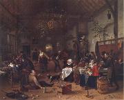 Jan Steen Merry Company in an inn oil painting artist